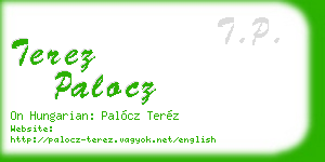 terez palocz business card