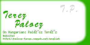 terez palocz business card